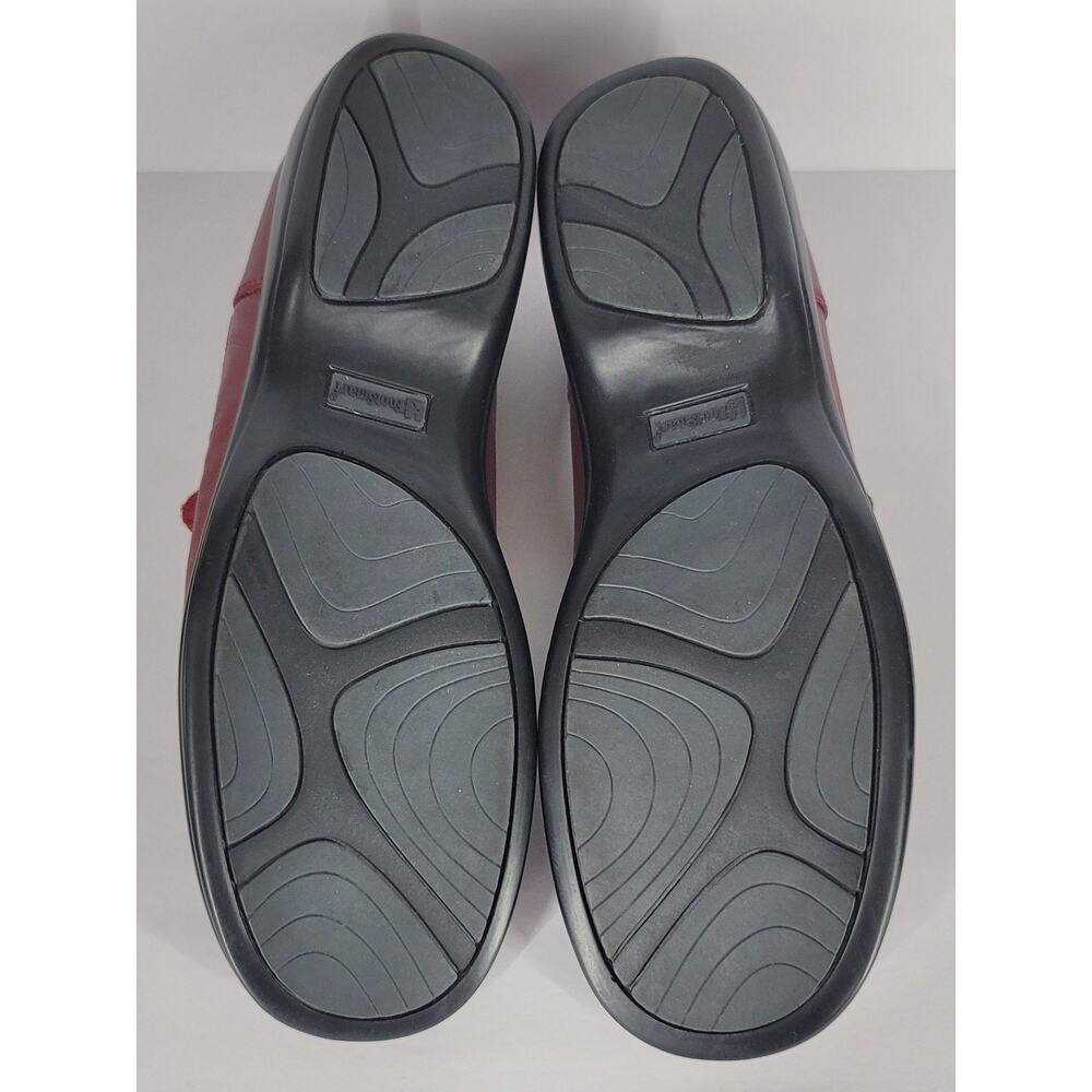 FootSmart Stretchables Stretchy Burgundy Comfort Leather Slip-Ons Women's Sz 11W - Picture 8 of 10